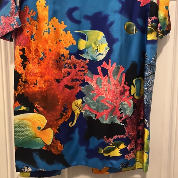 No label all silk magnificent duster coat.. Asian influence - Picture 10 of 11